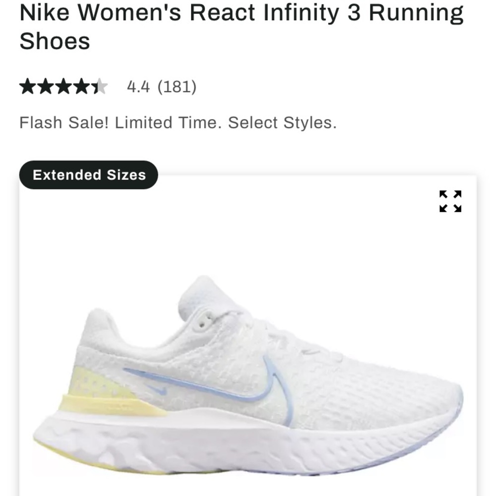 Nike Infinity fly knit runners